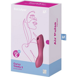 Satisfyer Curvy Trinity 3 Clit Κλειτοριδικός Δονητής Κόκκινος