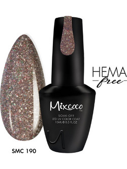 Mixcoco SMC 190 Glitter Ημιμόνιμο Βερνίκι Νυχιών 15ml