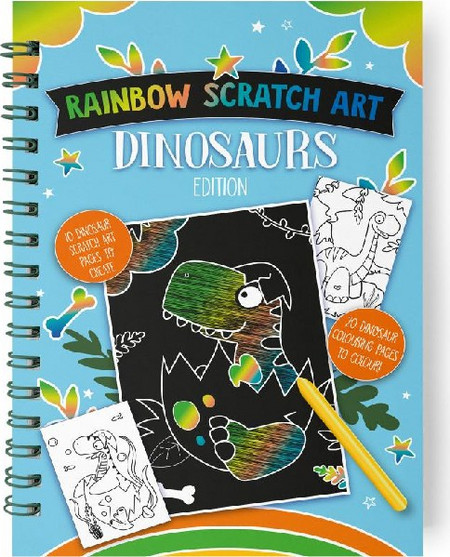 Βιβλίο ζωγραφικής- schratch book Eurowrap Α4 Dino 34036-DINOC