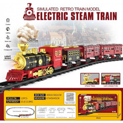 Τρενάκι Με Φώτα Ηχους Ατμο (Electric Steam Train) (JB072837)