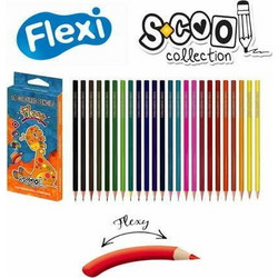Flexy Ξυλομπογιές Σετ 24τμχ