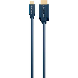 ClickTronic Καλώδιο HDMI 2.0 HDMI Male to USB-C Male 3m Blue