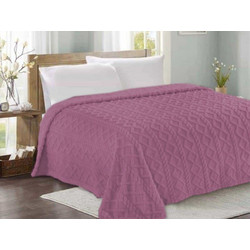 Κουβέρτα Fleece Με Sherpa Ανάγλυφη Luxe Soft Γαρύφαλλο 200x230 - Ανθρακί