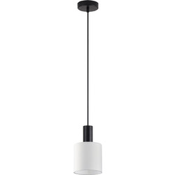 Home Lighting Κρεμαστό Φωτιστικό Οροφής Μονόφωτο E27 Μαύρο SE21-BL-4-SH1 77-8505