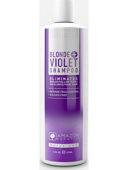 Amazon Keratin Blonde Violet Σαμπουάν Κερατίνης για Προστασία Χρώματος για Βαμμένα & Ταλαιπωρημένα Μαλλιά 473ml