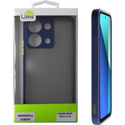 Lime Θηκη Xiaomi Redmi Note 13 4G 6.67'' Hardshell Fusion Full Camera Protection Blue With Yellow KEYS
