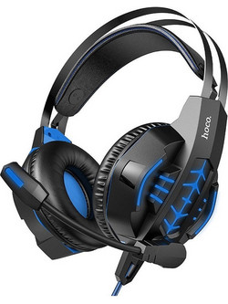 Hoco Cool Tour W102 Gaming Headset Over Ear Blue