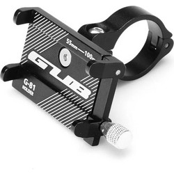 GUB Βάση Στήριξης Ποδηλάτου Aluminum Bike Holder for Mobile Phone 3.5" 6.2" - Μαύρο (G81)