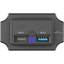POWERTECH πρίζα USB για σκάφη & οχήματα PTL-009, USB & USB-C, 36W