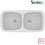 Sanitec Classic 319 Επικαθήμενος Νεροχύτης Γρανίτη Ματ White 93x51cm