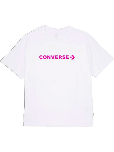CONVERSE OVERSIZED WORDMARK T-SHIRT 10026044-A05 Λευκό