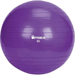 Gym Ball 65CM (Μοβ) Anti-Burst 1100gr OPTIMUM