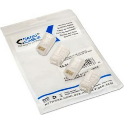 Βύσμα RJ45 Κατηγορίας 5 UTP NANOCABLE 10.21.0102-100 100 pcs Διαφανές