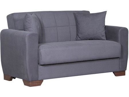 ArteLibre Diego 2S Διθέσιος Καναπές Κρεβάτι Γκρι 153x78x80cm 14210223