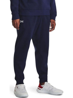 Under Armour Ανδρικό Παντελόνι Φόρμας με Λάστιχο Navy Μπλε 1379774-410