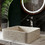 Karag IRA Fruitcake CS-0009-E13 Επικαθήμενος Νιπτήρας Μπάνιου Πέτρινος 39x39x12cm Μπεζ