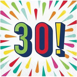 Χαρτοπετσέτες Μεγάλες Birthday Burst 30 Creative Converting (16 τεμάχια)