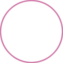 AMILA Χούλα-Χουπ HQ 60cm - Φ19mm - 230gr, Ροζ (98802)