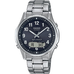 Casio Ανδρικό Ρολόι Χρονογράφος Solar με Ασημί Μεταλλικό Μπρασελέ LCW-M100TSE-1A2ER