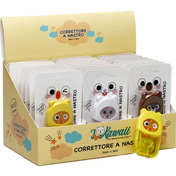 Διορθωτική ταινία Kawaii 5mmX8m καφέ αρκουδάκι OEM (2491B)