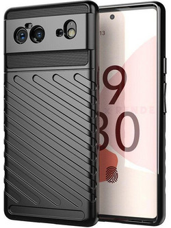 Thunder Case Flexible Tough Rugged Cover TPU Case for Google Pixel 6 black