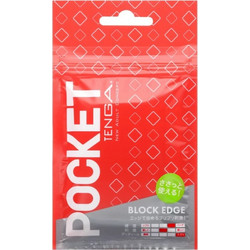 Tenga Pocket Stroker Block Edge Pocket Sleeve Αυνανιστήρι Red