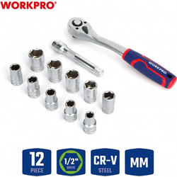 ΚΑΡΥΔΑΚΙΑ 1/2" ΣΕΤ 12τμχ WP202586 WORKPRO