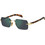David Beckham DB7109/S 06JMT Ανδρικά Γυαλιά Ηλίου Τετράγωνα Κοκάλινα Μεταλλικά Χρυσά Ταρταρούγα με Πράσινο Polarized Φακό