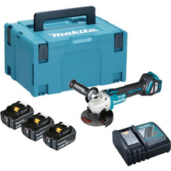 Makita DGA513RT3J Γωνιακός Τροχός Μπαταρίας 18V 125mm 3x5Ah