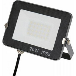 FOS_ME DOB ΠΡΟΒΟΛΕΑΣ LED SLIM, ΜΑΥΡΟΣ, ΑΛΟΥΜΙΝΙΟΥ (07-00701-2)