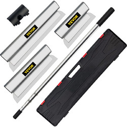 VEVOR Γυψοσανίδας Skimming Blade Putty Knife Combo 10/16/24in Εργαλείο σπάτουλα με λαβή