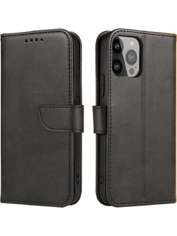 Hurtel Magnet Case Wallet Flip Cover Black (Samsung Galaxy S25+)