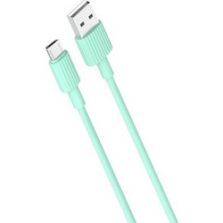 USB A 2.0 Cable Male To Micro USB Green 1m XO NB156