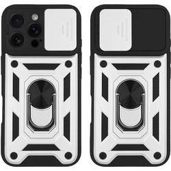 Sonique Ring Armor CamPro Θήκη iPhone 16 Pro Max Silver
