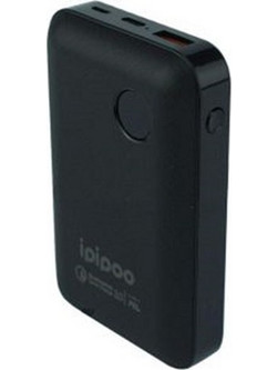Ipipoo LP-27 Power Bank 10000mAh 18W με Θύρα USB-A & Θύρα USB-C Quick Charge 3.0 Black