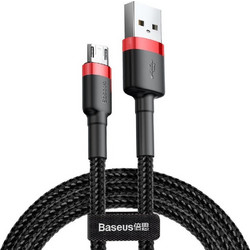 Baseus Cafule Braided Καλώδιο USB σε micro USB (1m) - Κόκκινο