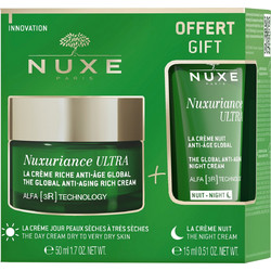 Nuxe Nuxuriance Ultra Τhe Global Anti-Aging Rich Cream 50ml + Night Cream 15ml