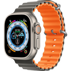 Devia Sport6 Deluxe Λουράκι Σιλικόνης Grey / Orange (Apple Watch 38 / 40 / 41mm)