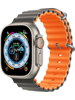 Devia Sport6 Deluxe Λουράκι Σιλικόνης Grey / Orange (Apple Watch 38 / 40 / 41mm)