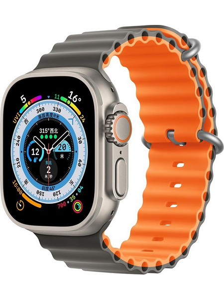 Devia Sport6 Deluxe Λουράκι Σιλικόνης Grey / Orange (Apple Watch 38 / 40 / 41mm)