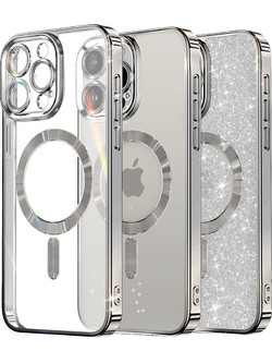 Techsuit Luxury Glitter - θήκη για Apple iPhone 16 Pro Max - Ασημί