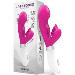 LateToBed Sliper Δονητής Rabbit Ροζ