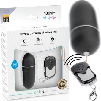 Online Remote Control Vibrating Egg Large Black | BestPrice.gr
