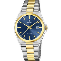 Festina Ανδρικό Ρολόι με Χρυσό Μεταλλικό Μπρασελέ F20554/4