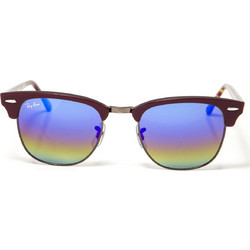 Ray-Ban RB4246 1222/C2 Ανδρικά Γυαλιά Ηλίου Στρογγυλά Κοκάλινα Χρυσά Μαύρα με Πολύχρωμο Καθρέπτη Φακό