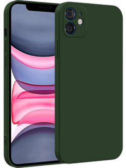 Silicon case protect lens for iPhone 11 Dark Green