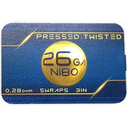 Tesla Handcrafted Coils Premade Coils Pressed Twisted Ni80 (2x26ga) 0.28 Ohm