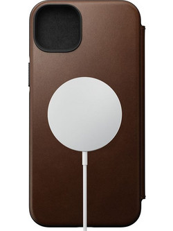 Θήκη Nomad Leather MagSafe Folio για Apple iPhone 14 Plus 6.7 2022/15 PLUS 6.7 2023 - ΚΑΦΕ - NM01284185
