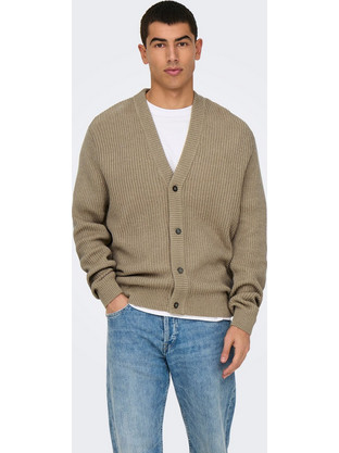 Ανδρική ζακέτα πλεκτή ONSFERGAL LIFE REG 7 RIB CARD KNIT 22030209