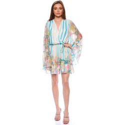 Rococo Lily Mini Φόρεμα για Γάμο / Βάπτιση Κρουαζέ Πολύχρωμο 1747-Off